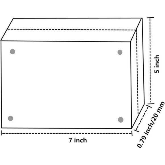 Acrylic Photo Frame, Magnetic Acrylic Picture Frames 5x7 inches Picture Display - Picture 2 of 8